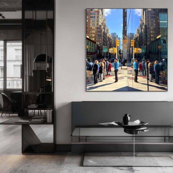 Reflet dans une vitrine