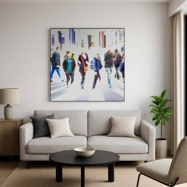 La foule en mouvement